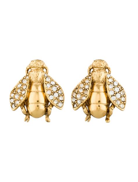 dior bee earrings price|pre owned christian Dior earrings.